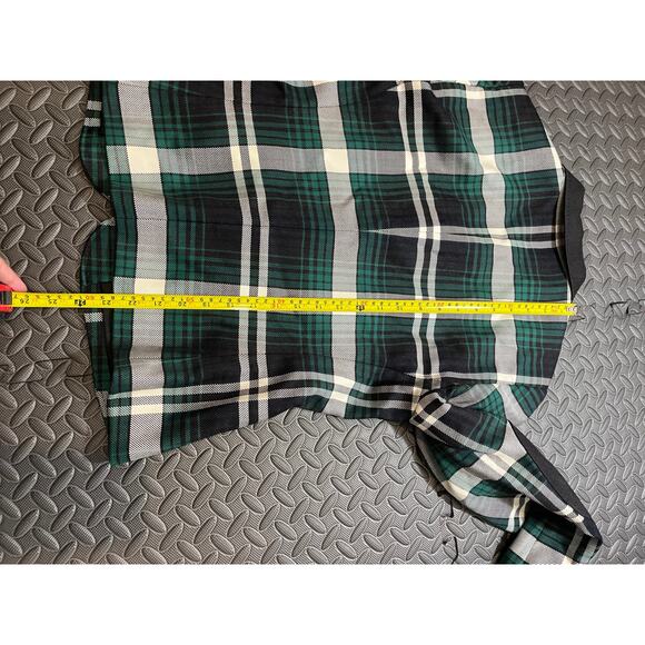 ESCADA ELBOW PATCH PLAID WOOL KNIT JACKET BLAZER TARTAN GREEN WOMENS 40 US 10 - Picture 12 of 12